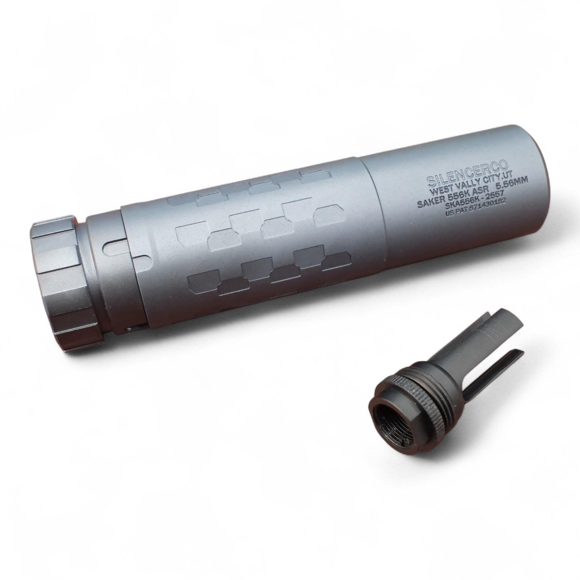 SIL Style SAKER 556K Full Metal Gel Blaster Suppressor Replica