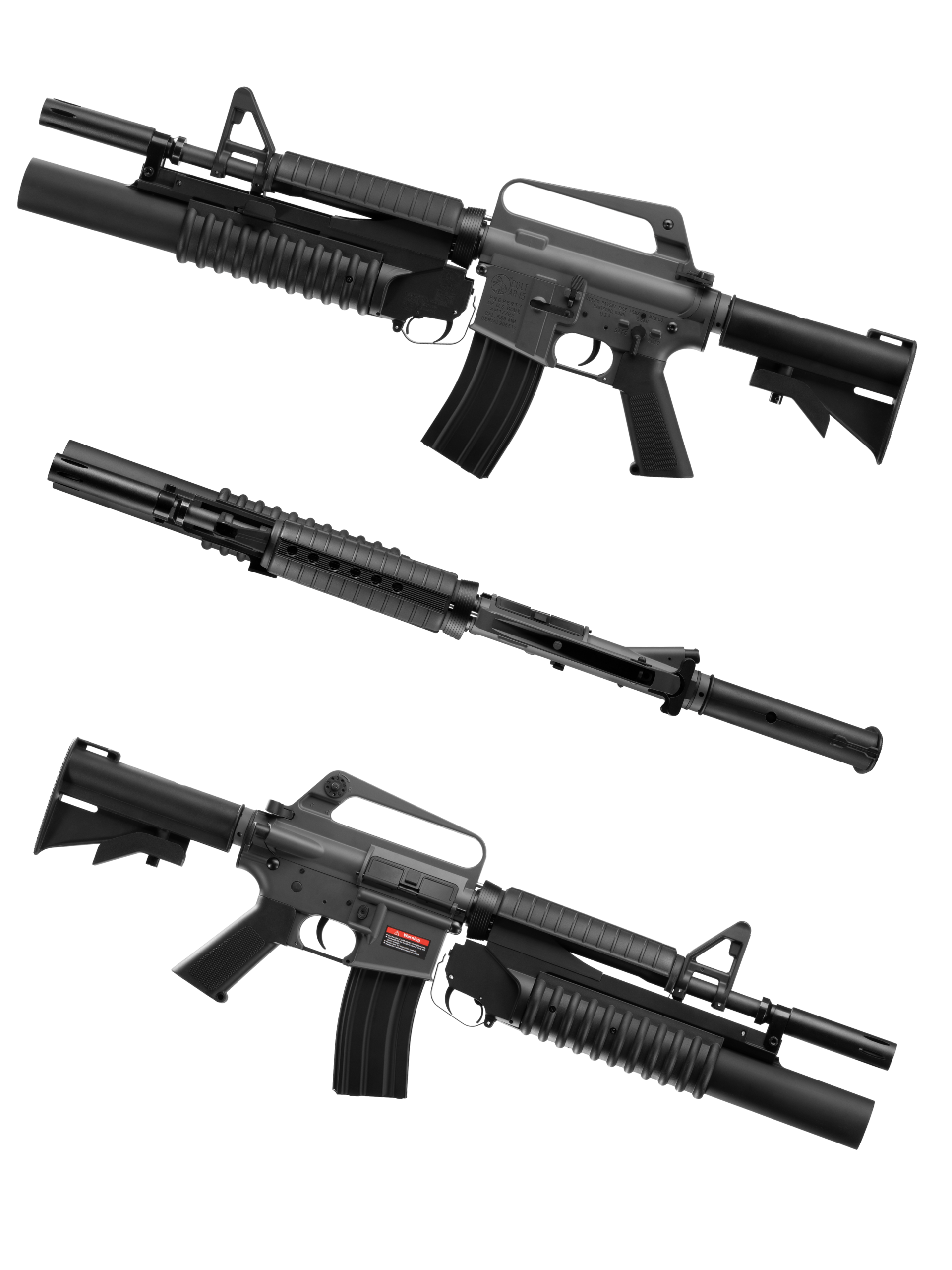 COLT XM177 W/ M203 AEG Gel Blaster | E&C Ultra Line