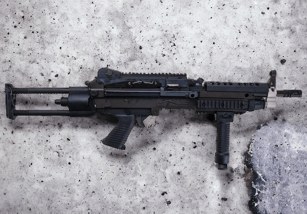 A&K Cybergun FN Licensed M249K MINIMI SAW FULL METAL GEL BLASTER AEG Machine Gun - Azraels Armoury