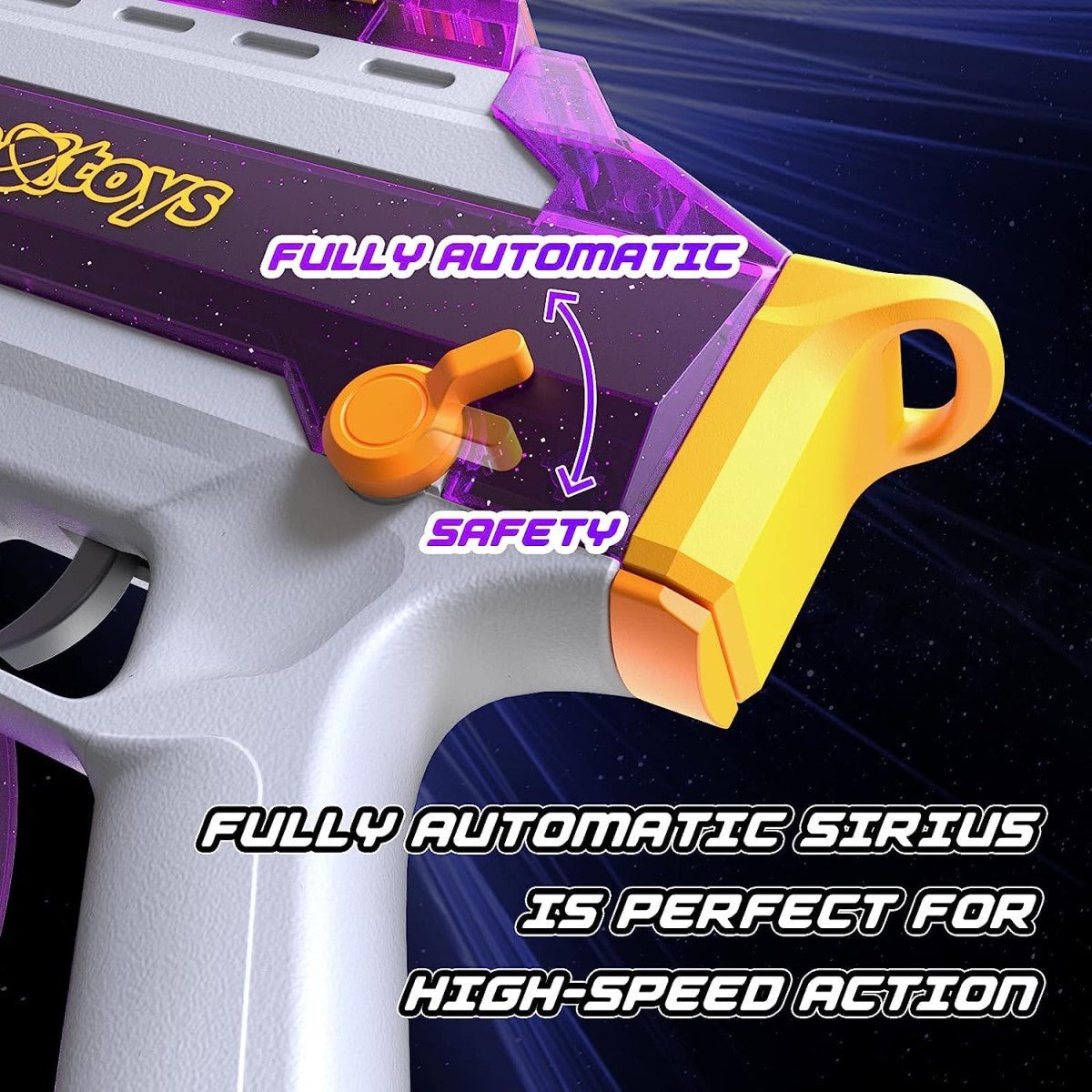CosmoX Sirius Sci - Fi Gel Blaster – Purple and Amethyst - Azraels Armoury
