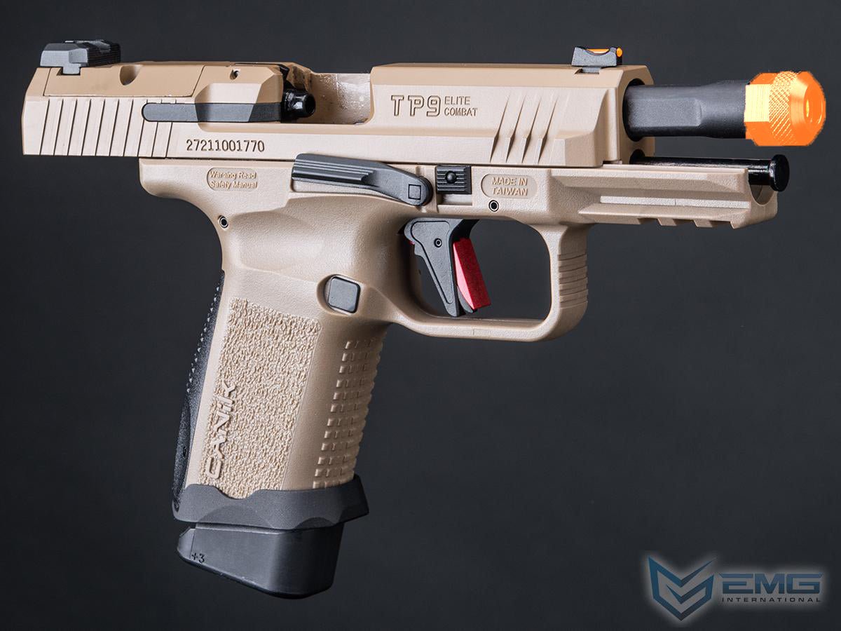 Cybergun CANIK x Salient Arms Licensed TP9 Elite Combat GBB Gel Blaster Tan - Azraels Armoury