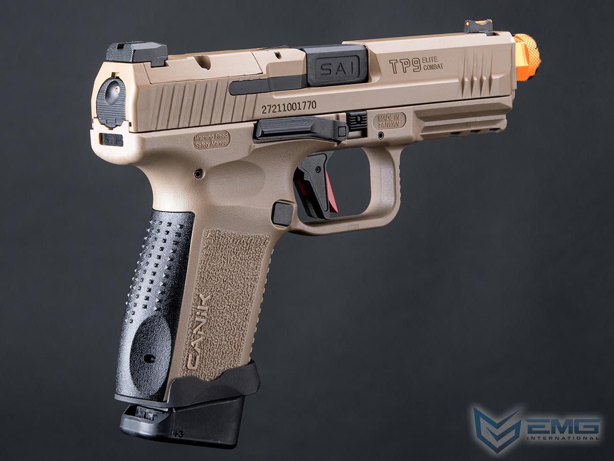 Cybergun CANIK x Salient Arms Licensed TP9 Elite Combat GBB Gel Blaster Tan - Azraels Armoury