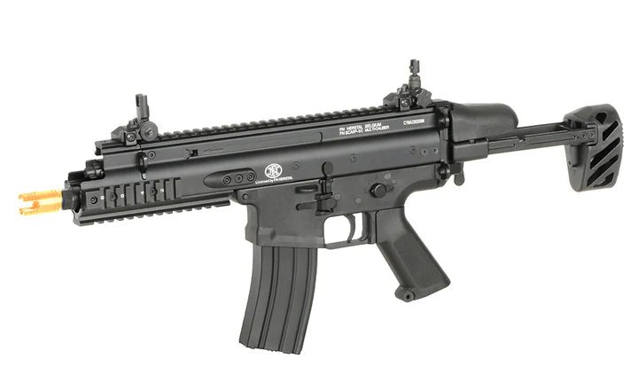 Cybergun FN Herstal SCAR-SC Compact AEG Gel Blaster replica with distinctive design for CQC operations.