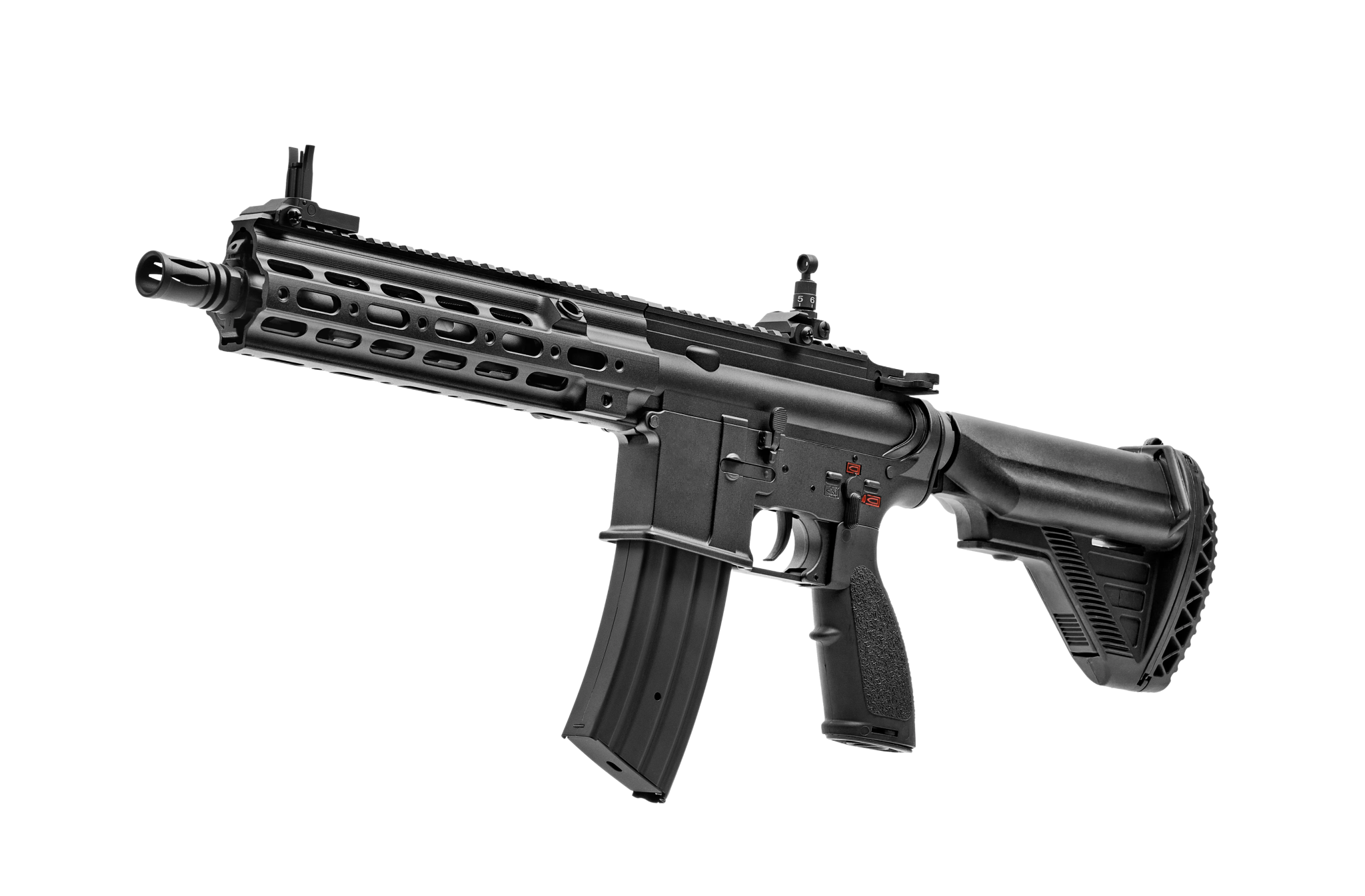 E&C HK416 10.5 Inch Geisselen RIS AEG gel blaster with full metal construction ideal for beginners and upgrades.