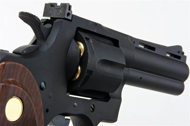 King Arms 4” Python 357 (Gas Version) – Black Gel Blaster