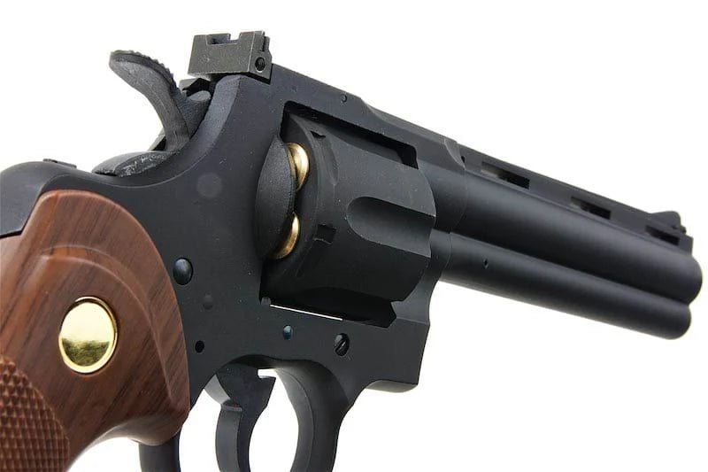 King Arms 6” Python 357 (Gas Version) – Black Gel Blaster