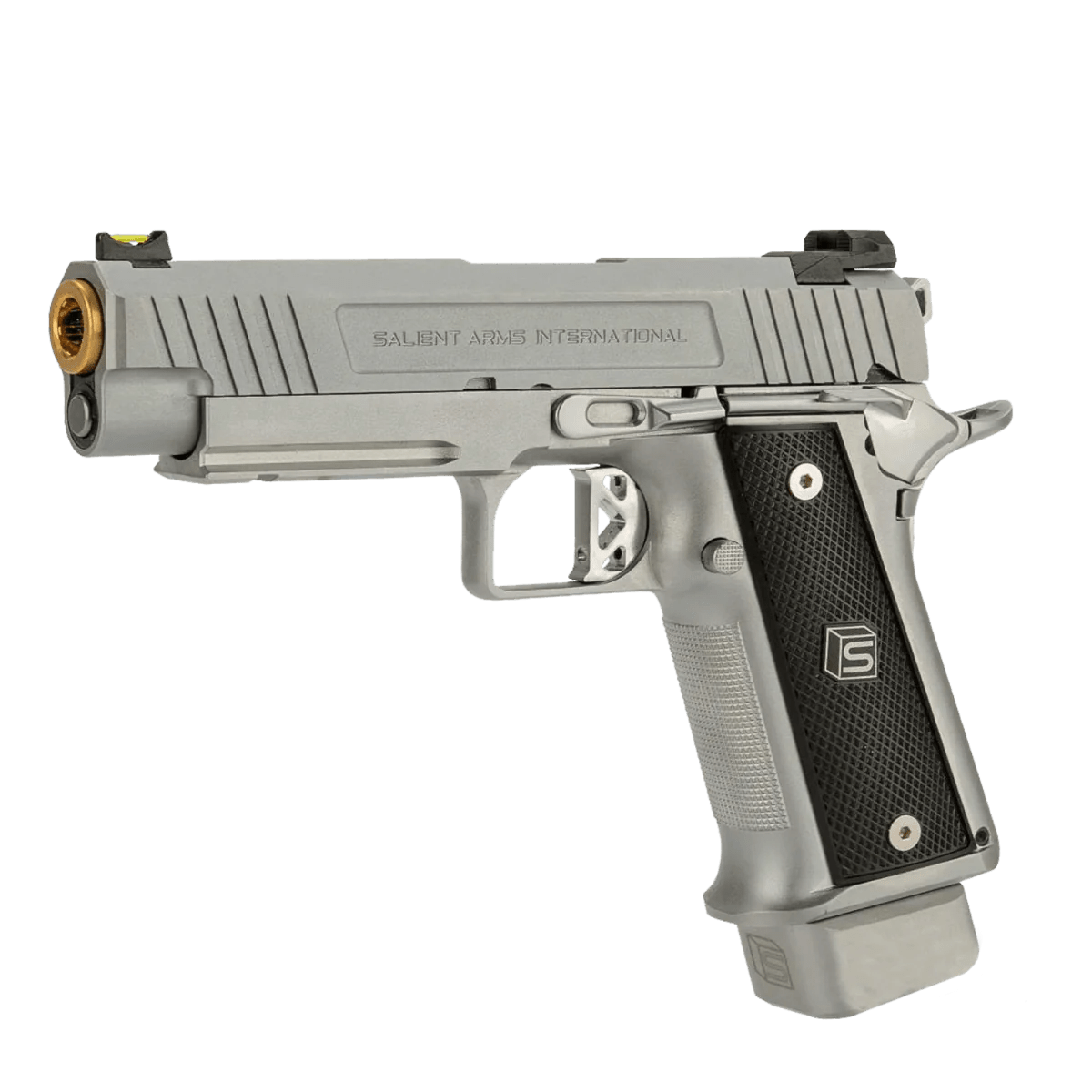 Salient Arms DS 4.3" 2011 Gas Blow Back Gel Blaster Pistol - Silver - Azraels Armoury