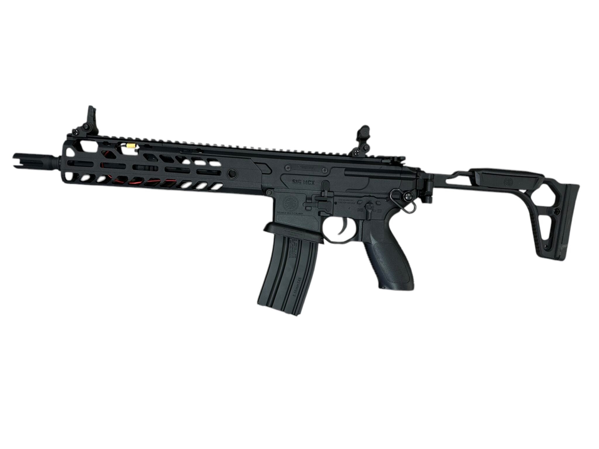 VIRTUS SIG MCX Gel Blaster AEG Rifle, battery-operated, full-auto and semi-auto modes, durable metal construction.