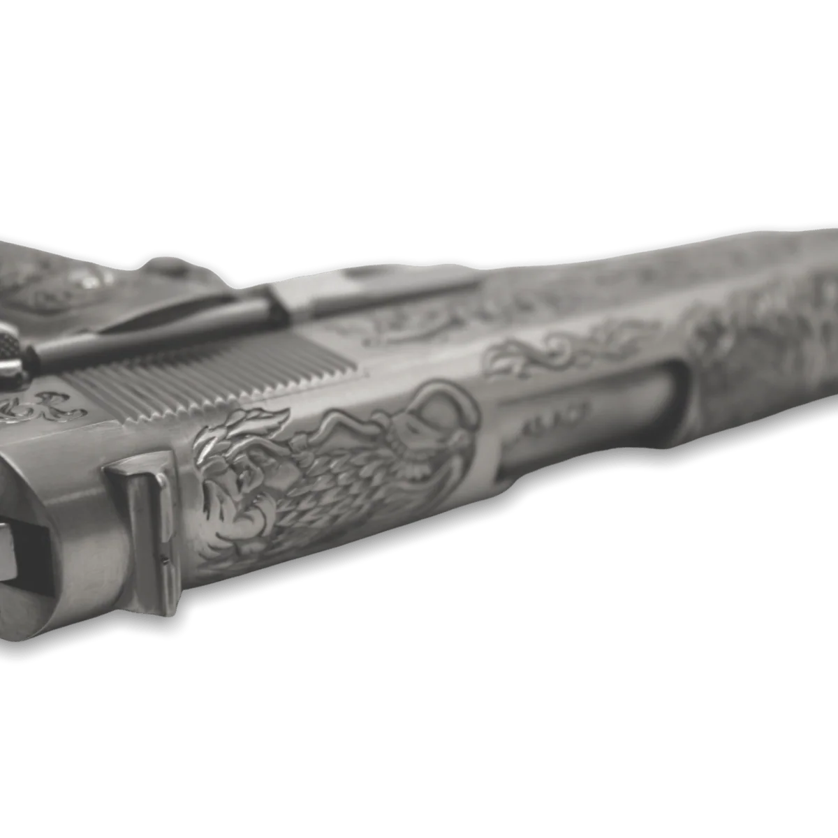 WE Tech 1911 Gelsoft Gas Blowback Gel Blaster - Floral Pattern/Silver
