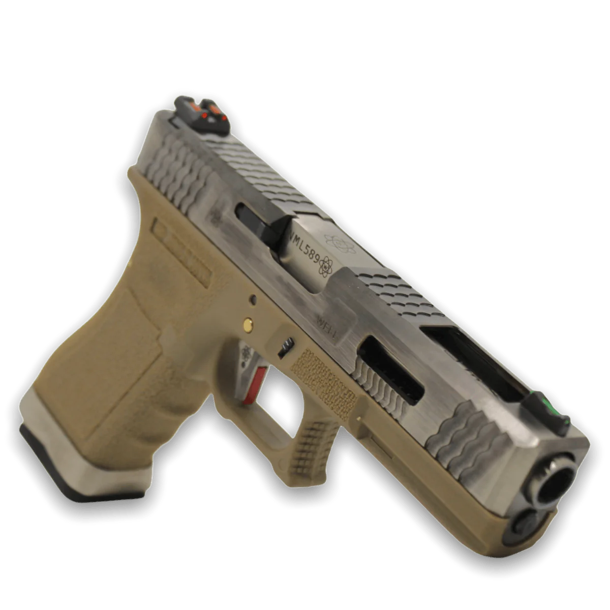We Tech G-Force W.E.T G17 T8 GBB Gel Blaster Pistol (SV/SV/TAN)