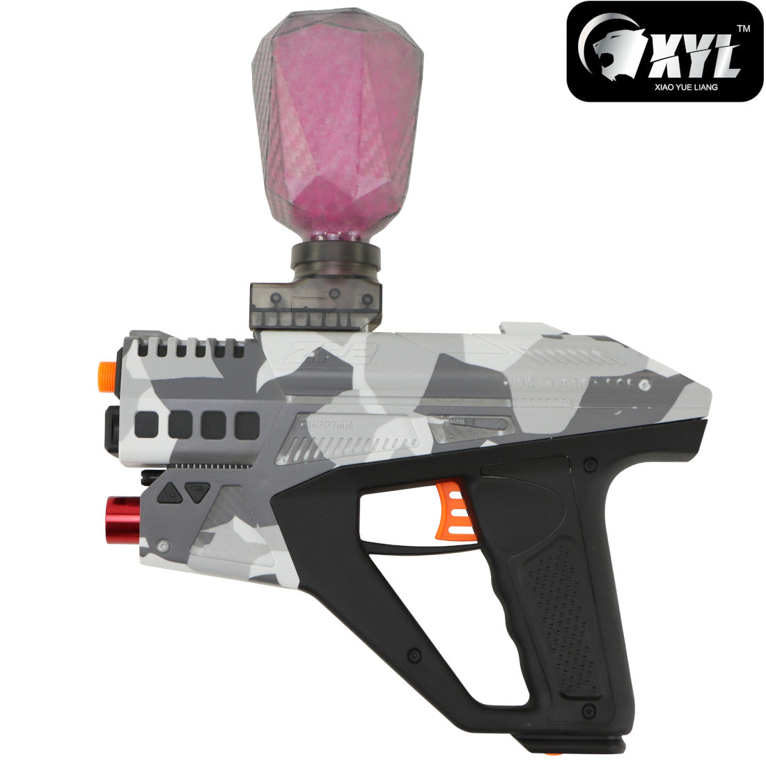 XYL ZP2 Black Hopper Fed Sci-Fi Gel Blaster Pistol