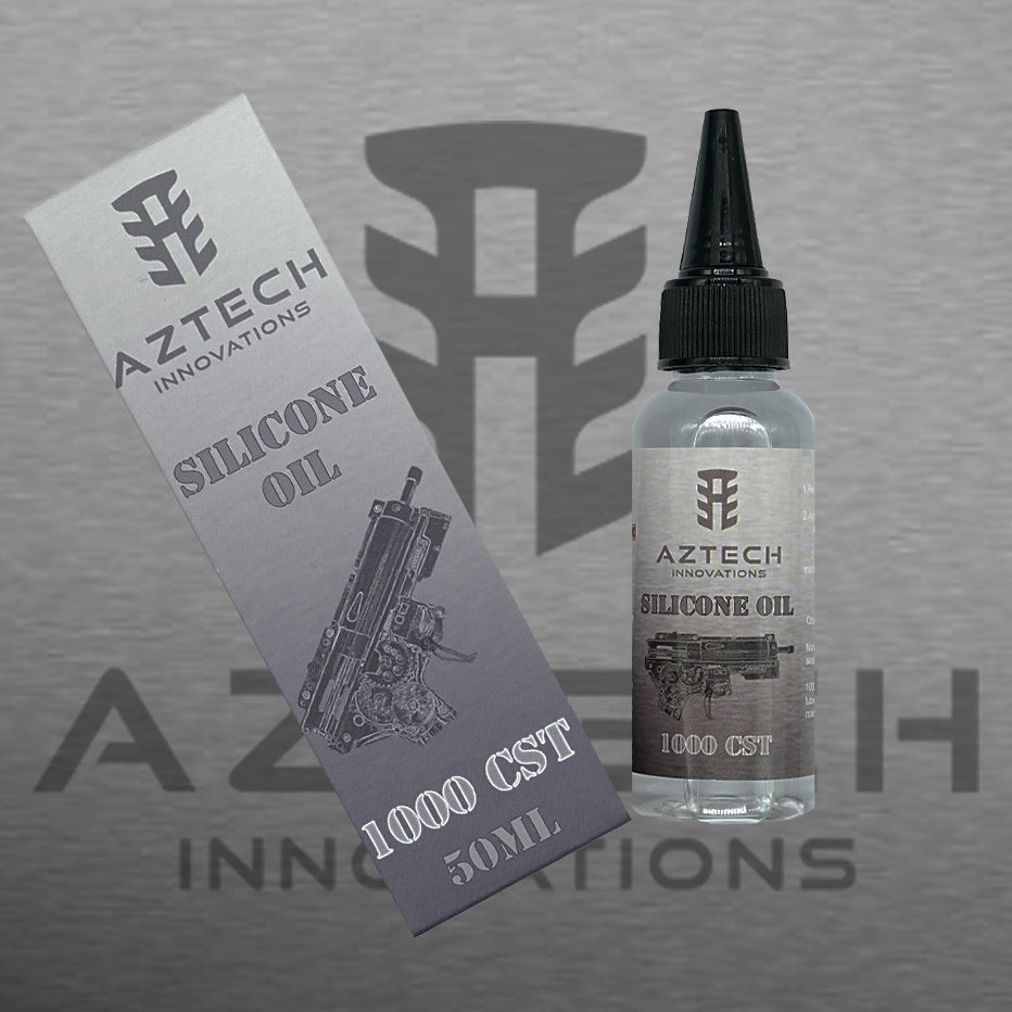 Aztech 1000cst 100% Pure Silicone Oil 50ml for AEG Rifle cylinders - Azraels Armoury
