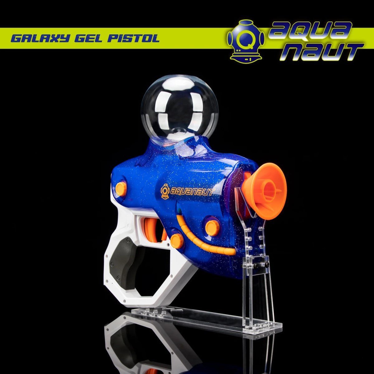 CosmoX Aquanaut Sci - Fi Gel Blaster Pistol – Blue with Glitter - Azraels Armoury