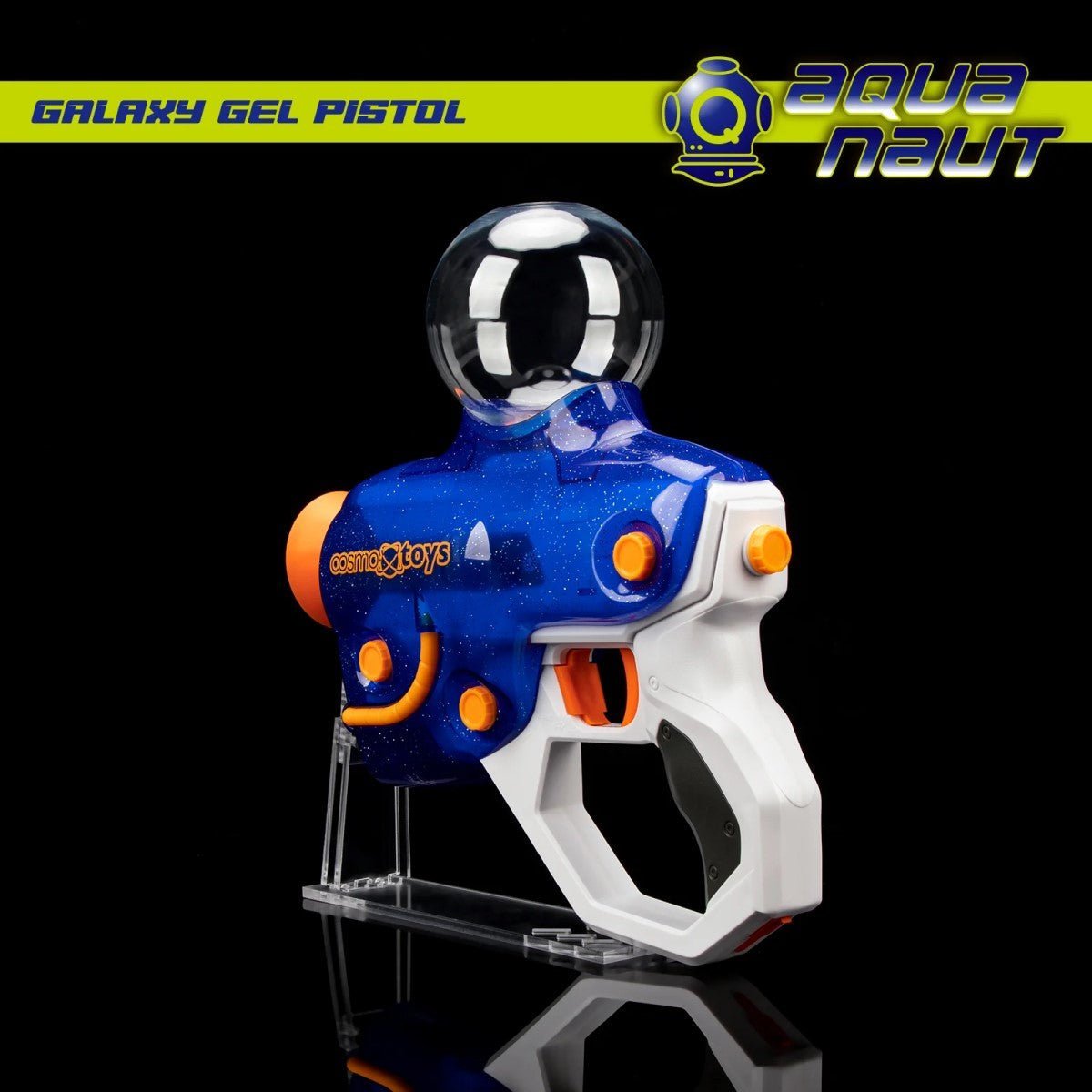CosmoX Aquanaut Sci - Fi Gel Blaster Pistol – Blue with Glitter - Azraels Armoury