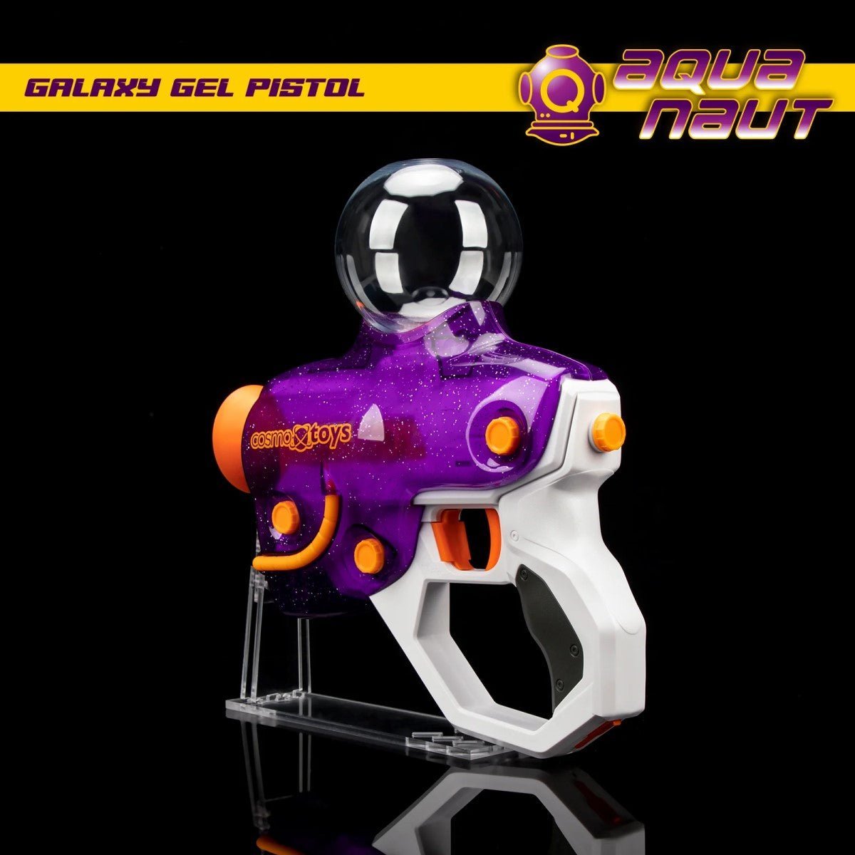 CosmoX Aquanaut Sci - Fi Gel Blaster Pistol – Purple with Glitter - Azraels Armoury