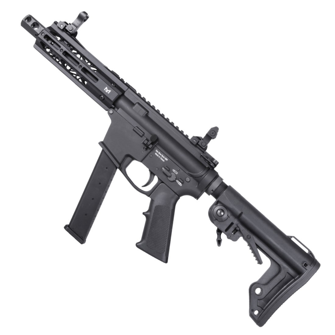 King Arms TWS SBR (CQB) GBBR Gel Blaster Rifle – Black - Azraels Armoury