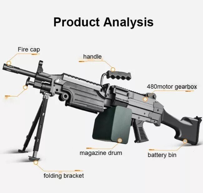 ZeHua ZH SAW M249 V4 Gel Blaster - Azraels Armoury