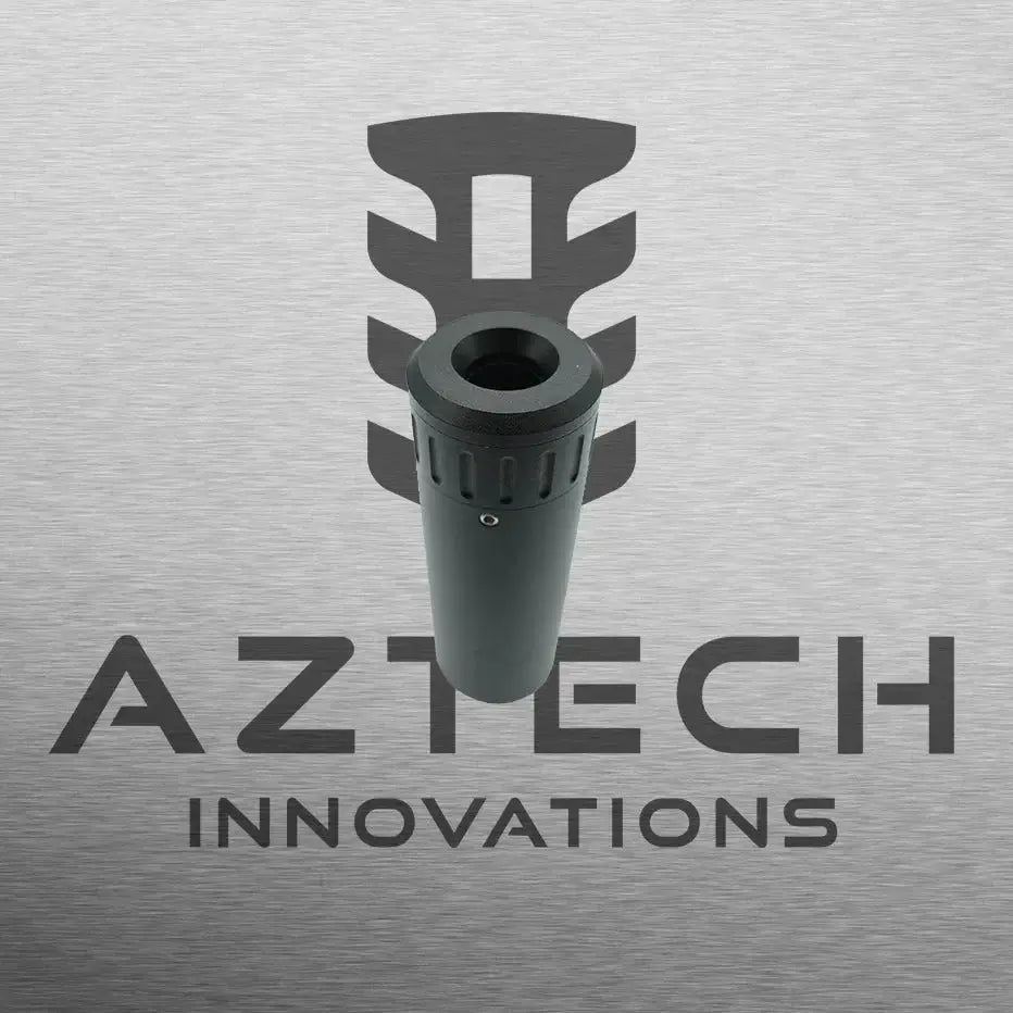 Gel Blaster accessory by Aztech Innovations, featuring a sleek design on a textured background.