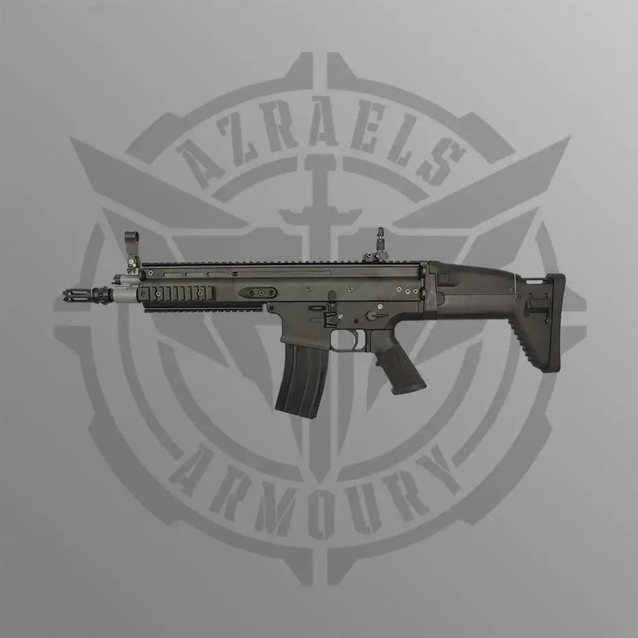 High-quality metal gel blaster rifle from Azraels Armoury with realistic detailing and custom design.