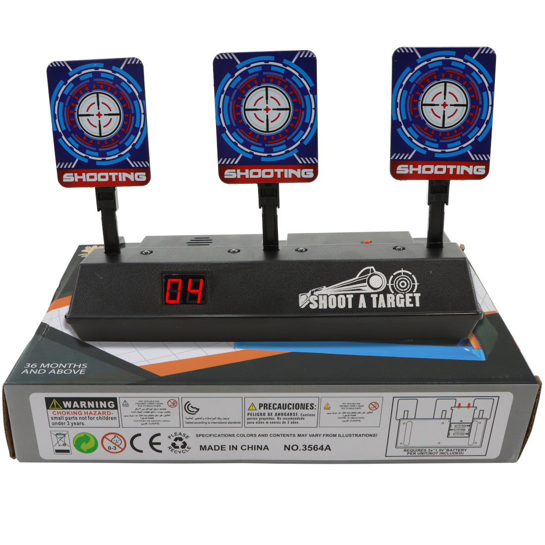 Electronic Gel Blaster Target with Catch Net