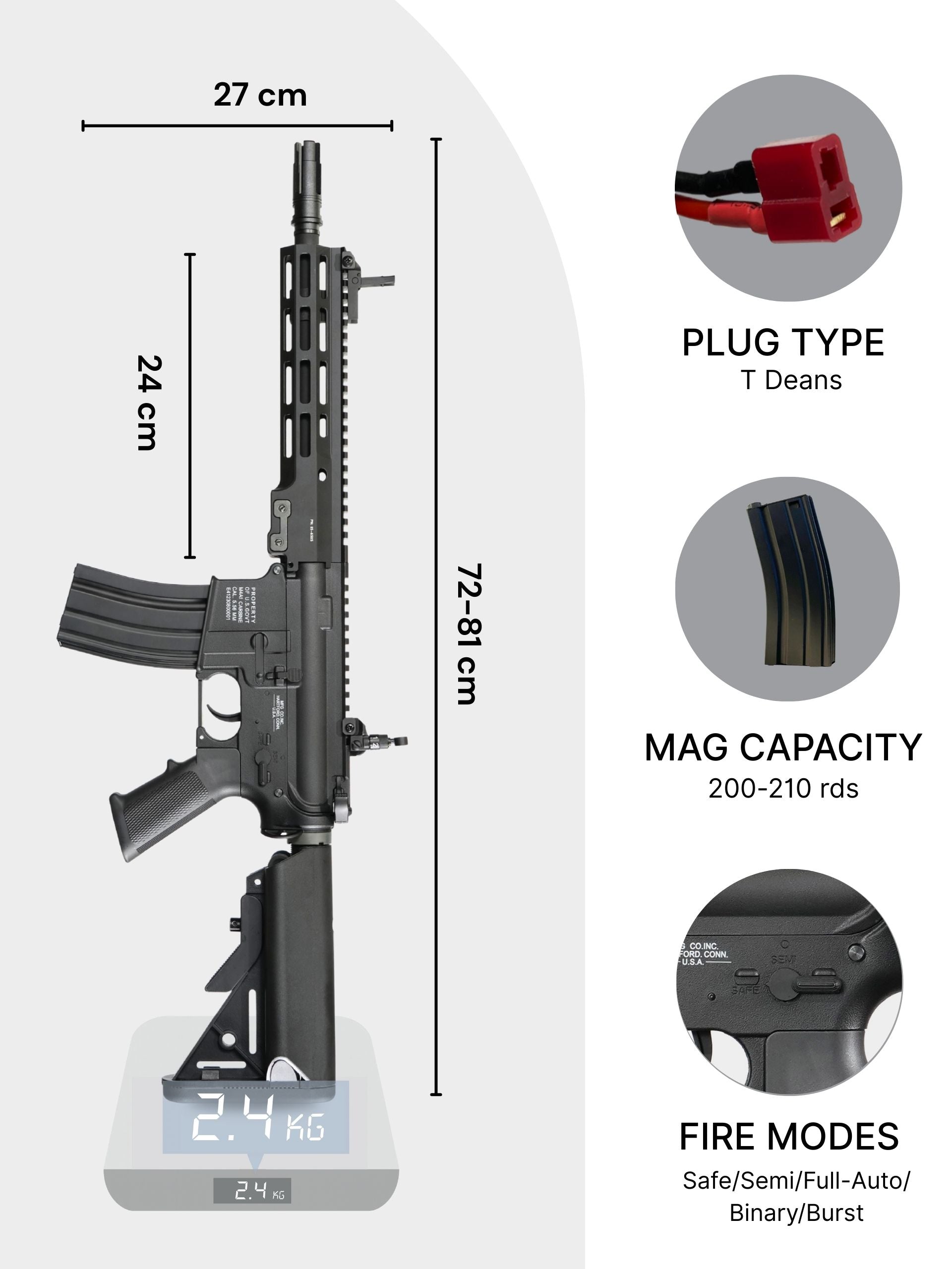 Colt MK16 URGI AEG Gel Blaster | E&C Value Plus