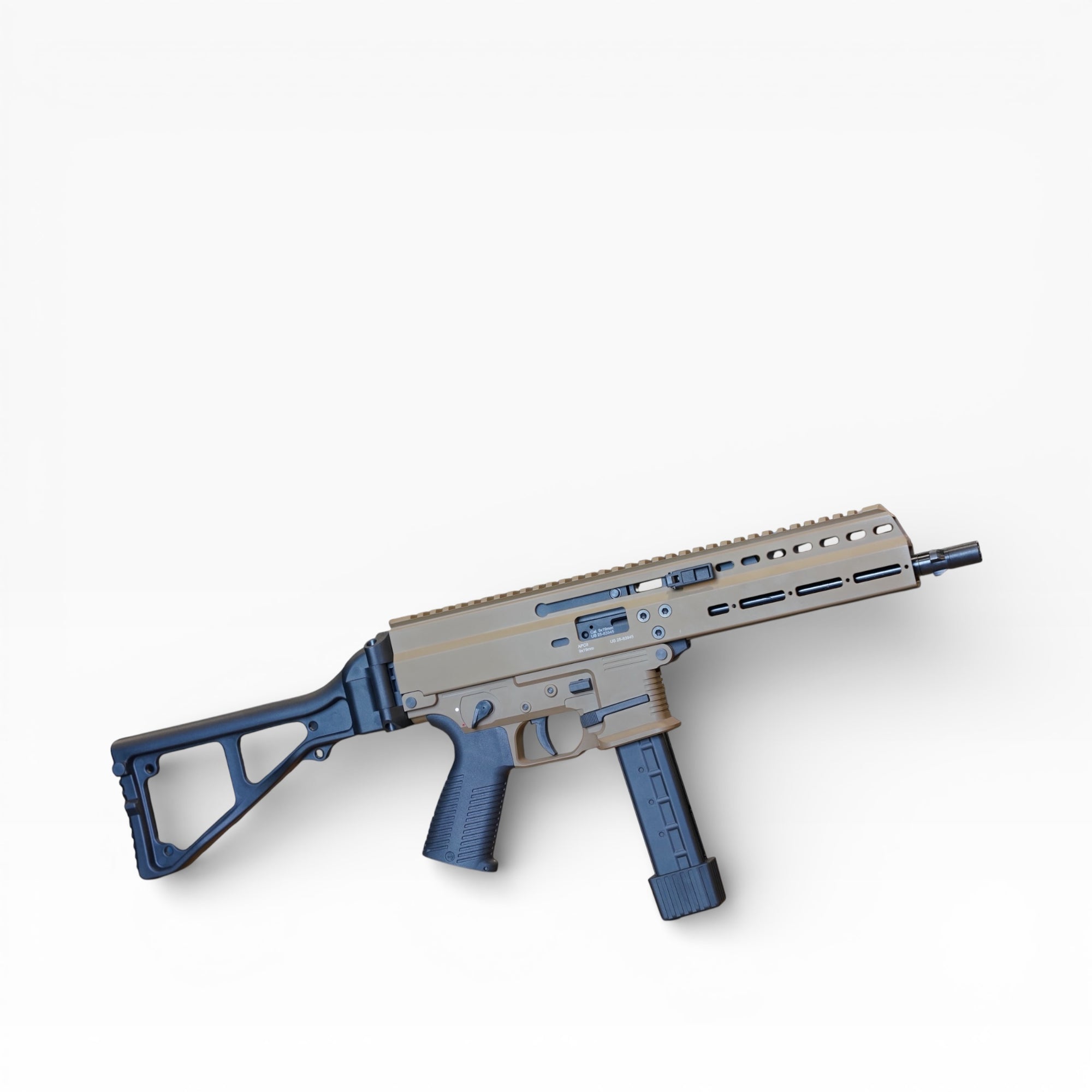 ARCHWICK B&T Tan Licensed APC9 CNC Limited Edition Gas Blowback Gel Blaster (GBBR) SMG