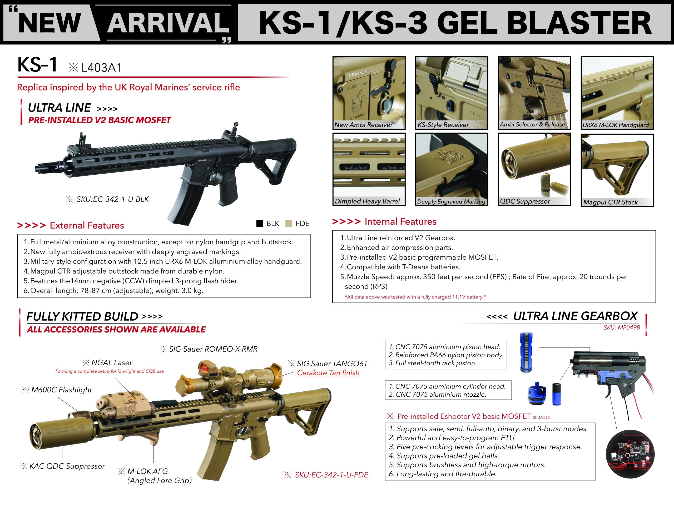 E&C KS-1 Gel Blaster Ultra Line AEG
