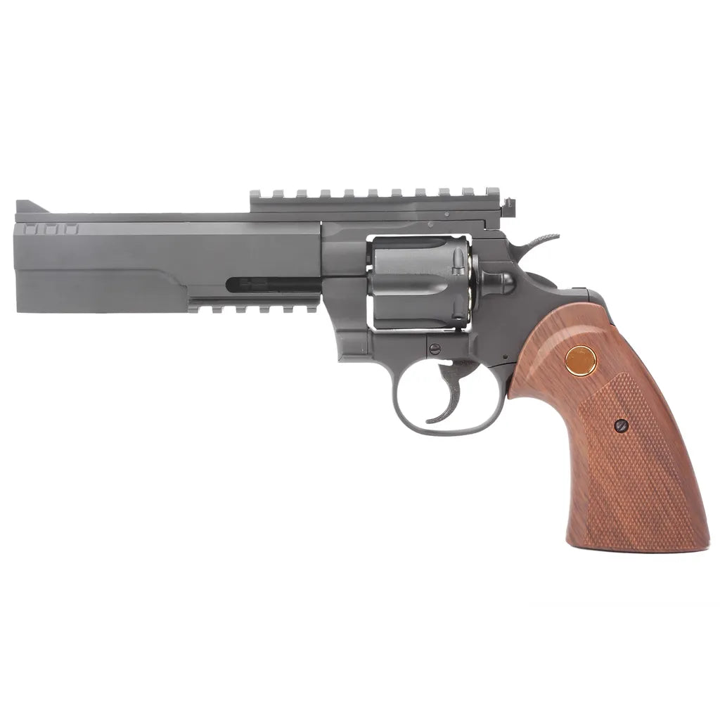 King Arms Python 357 Evil (Gas Version) – Black | Gel Blaster Revolver