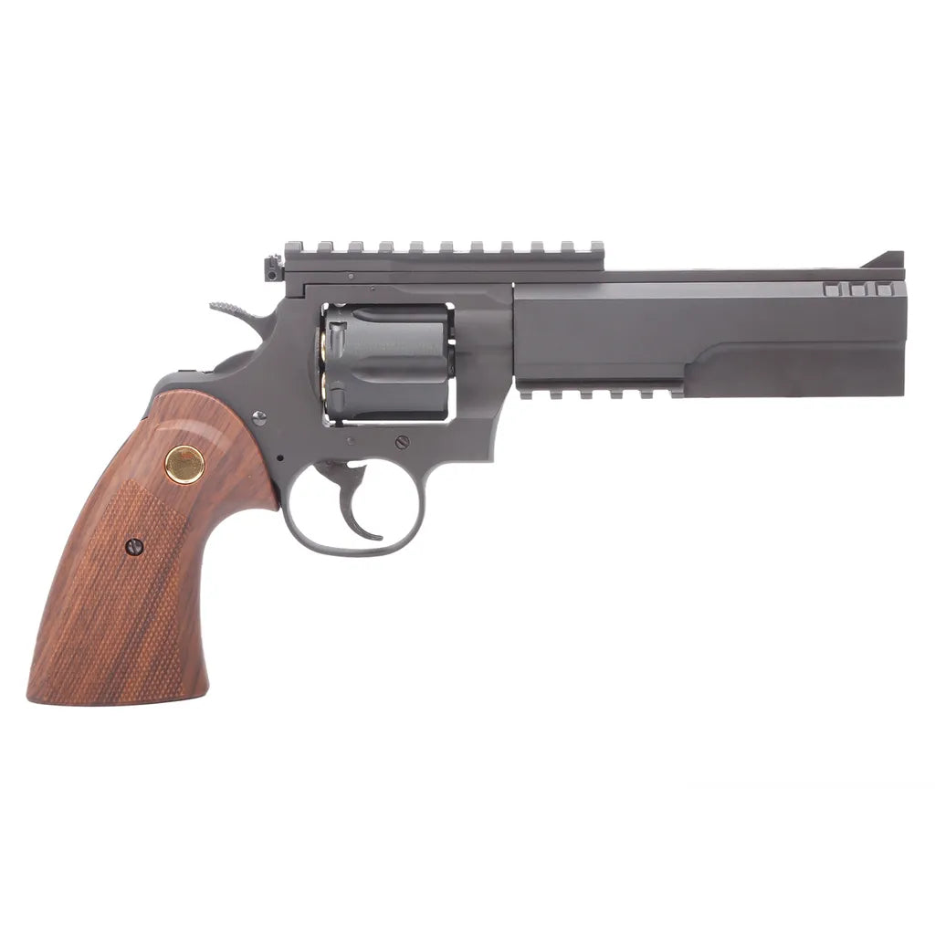 King Arms Python 357 Evil (Gas Version) – Black | Gel Blaster Revolver