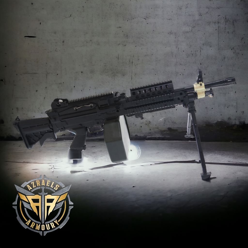 A&K Cybergun FN Licensed MK46 FULL METAL GEL BLASTER AEG Machine Gun
