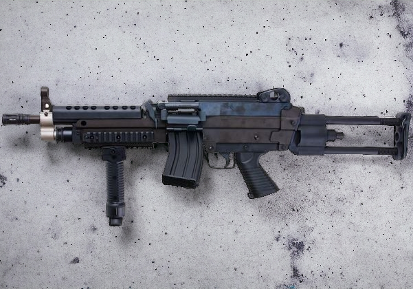 A&K Cybergun FN Licensed M249K MINIMI SAW FULL METAL GEL BLASTER AEG Machine Gun