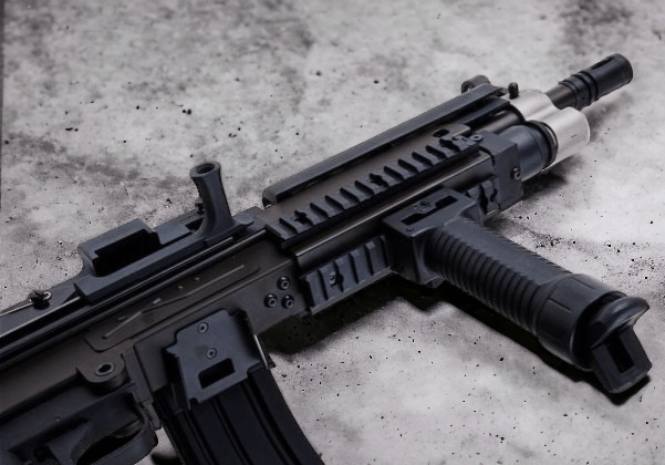 A&K Cybergun FN Licensed M249K MINIMI SAW FULL METAL GEL BLASTER AEG Machine Gun - Azraels Armoury