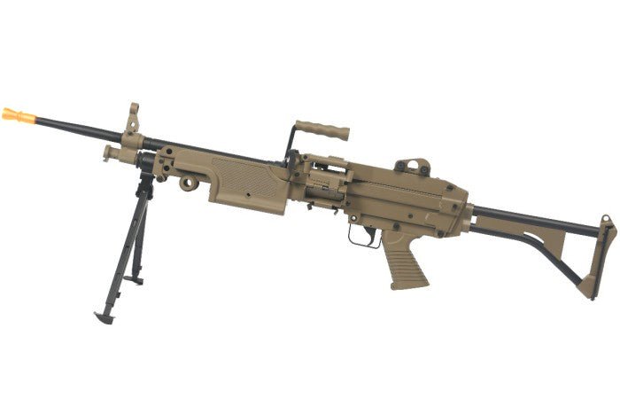 A&K Cybergun FN M249 MK1 MINIMI SAW FULL METAL GEL BLASTER LMG DE - Azraels Armoury