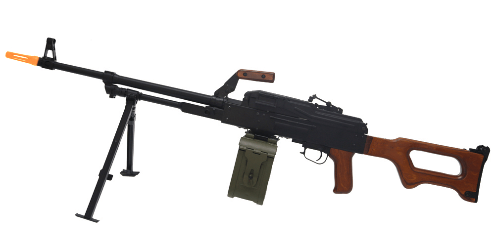 A&K PKM PK Squad Automatic Weapon GEL BLASTER LMG Real Wood - Azraels Armoury