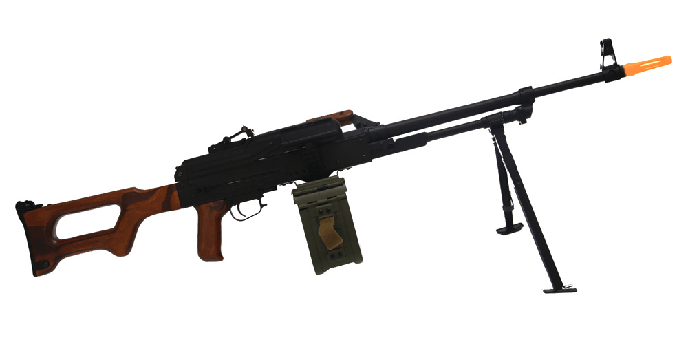 A&K PKM PK Squad Automatic Weapon GEL BLASTER LMG Real Wood - Azraels Armoury