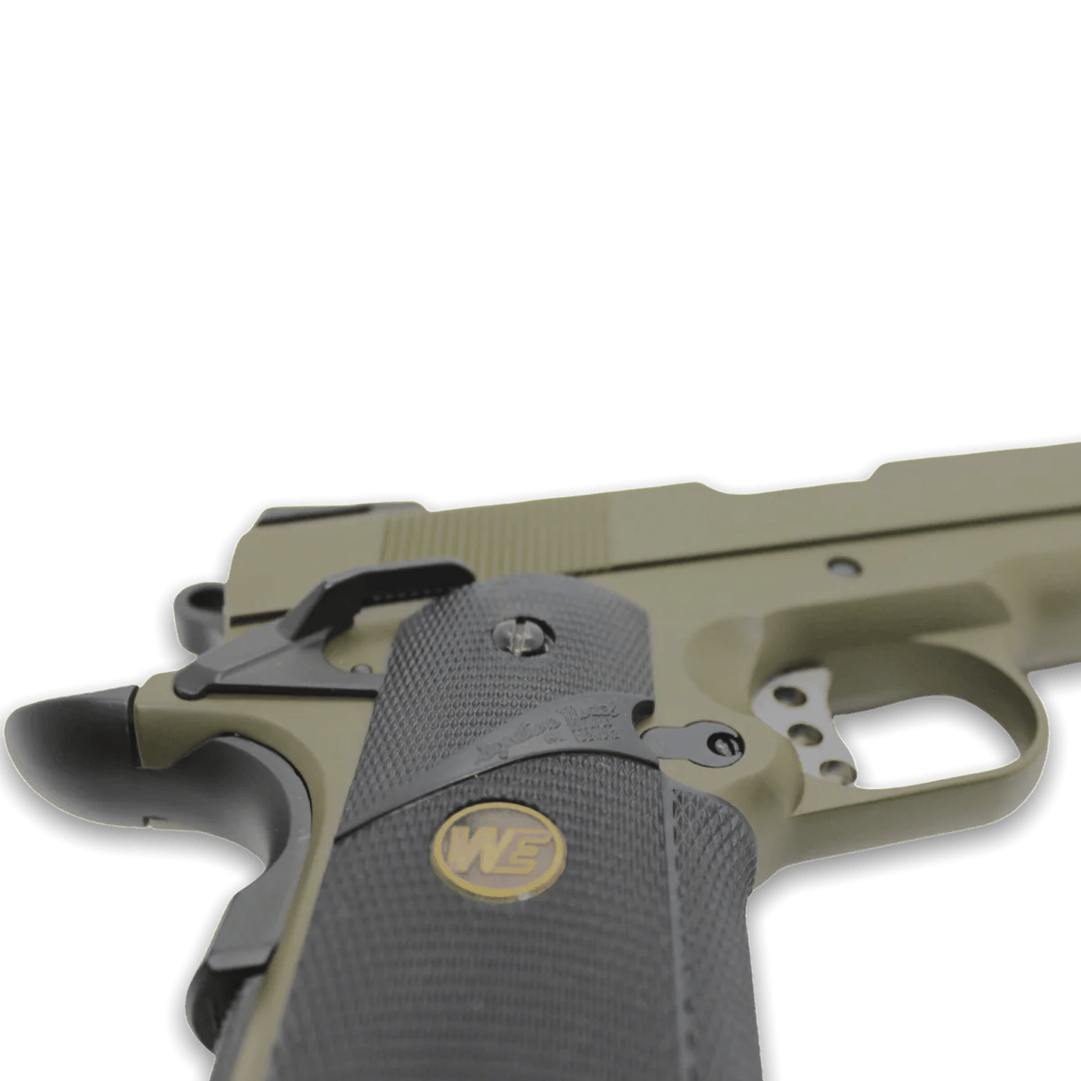 "CQB Master" WE Tech 1911 MEU Gelsoft Gas Blowback Gel Blaster - Olive Drab Version - Azraels Armoury