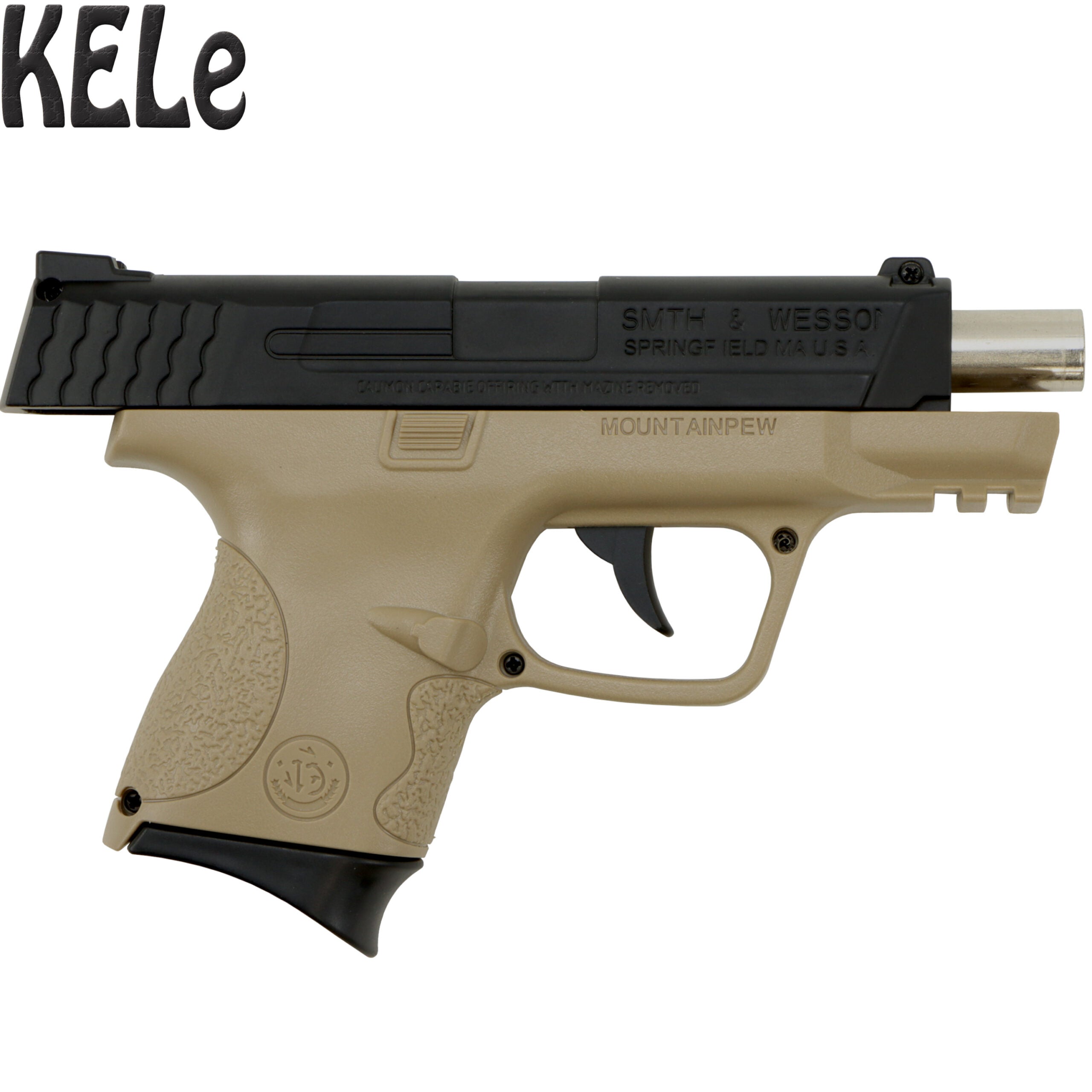 KELe M&P40 Tan/Black Manual Springer Gel Blaster