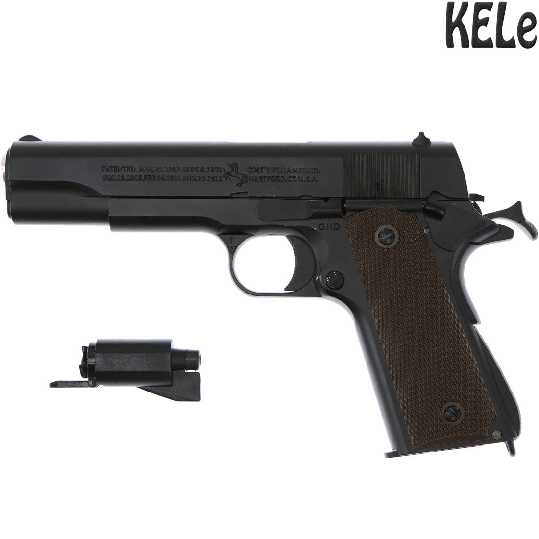 KELe XY05 Colt 1911 Full Metal Gel Blaster Manual Pistol – Black