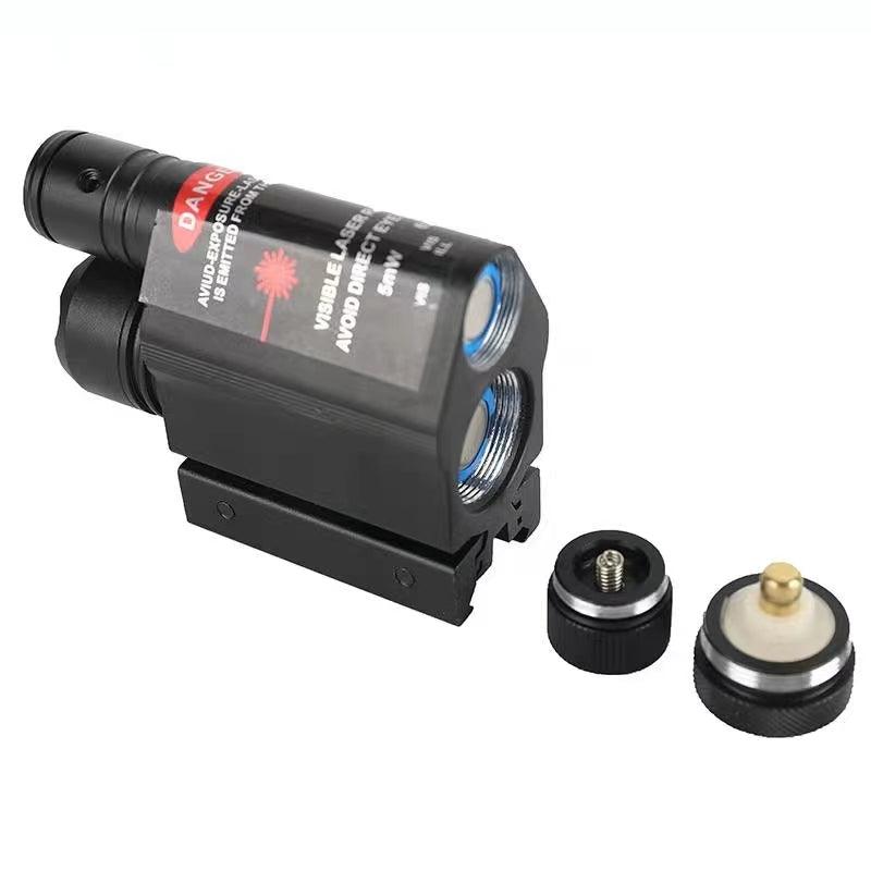 Pistol laser and LED torch combo