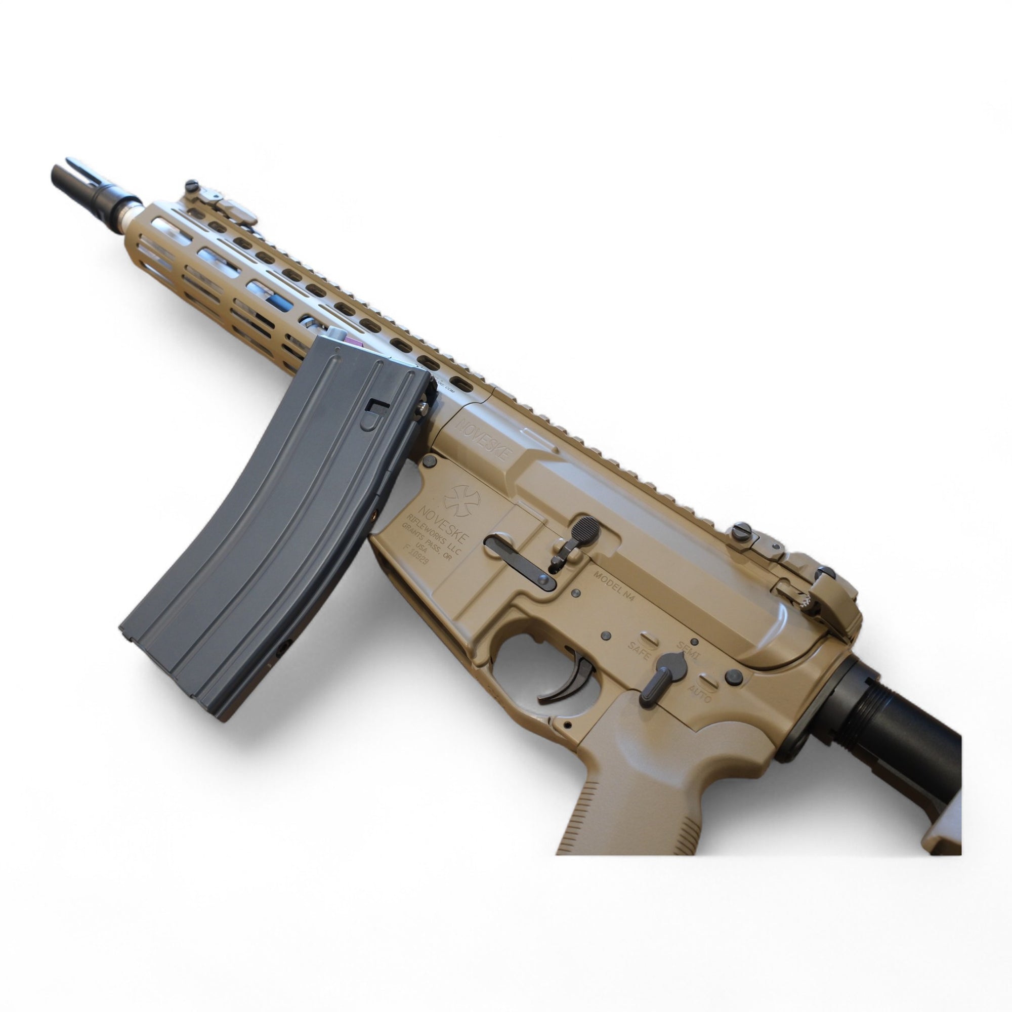 CGS/T8 EMG Noveske Licensed N4 Gen 3 MWS GBBR Gel Blaster-Tan (Steel parts)