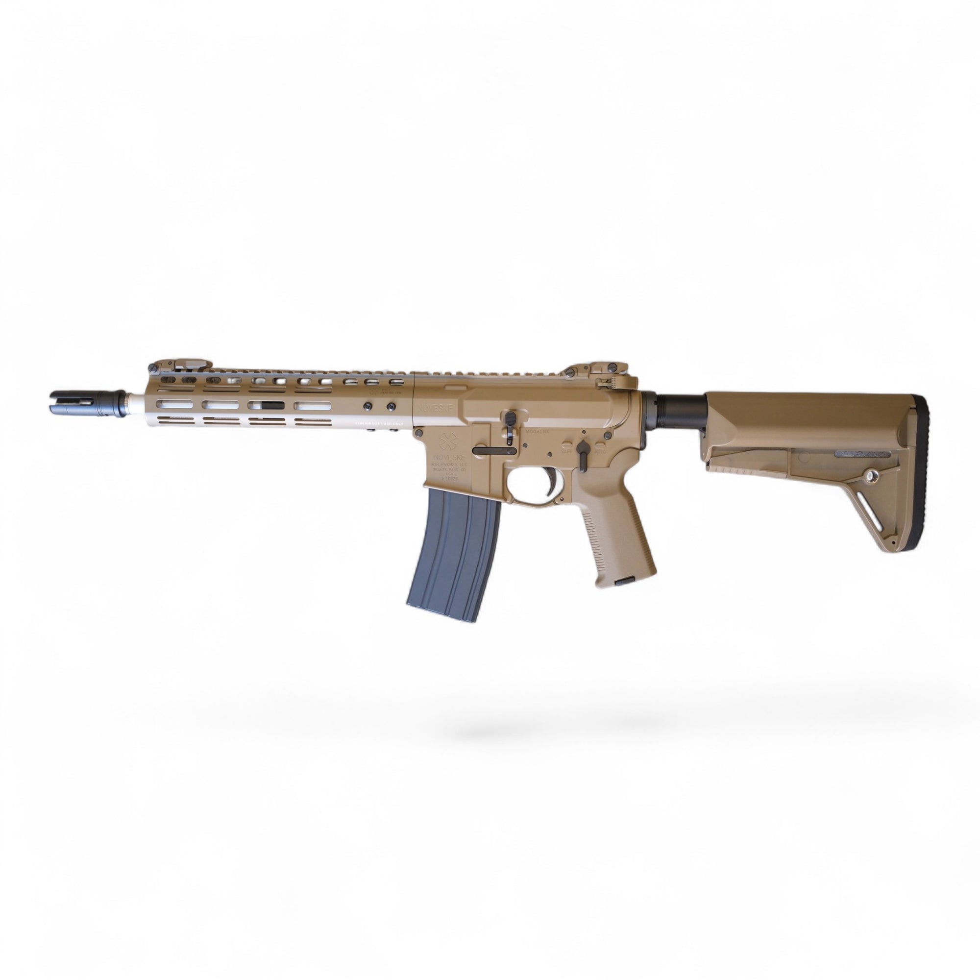 CGS/T8 EMG Noveske Licensed N4 Gen 3 MWS GBBR Gel Blaster-Tan (Steel parts)