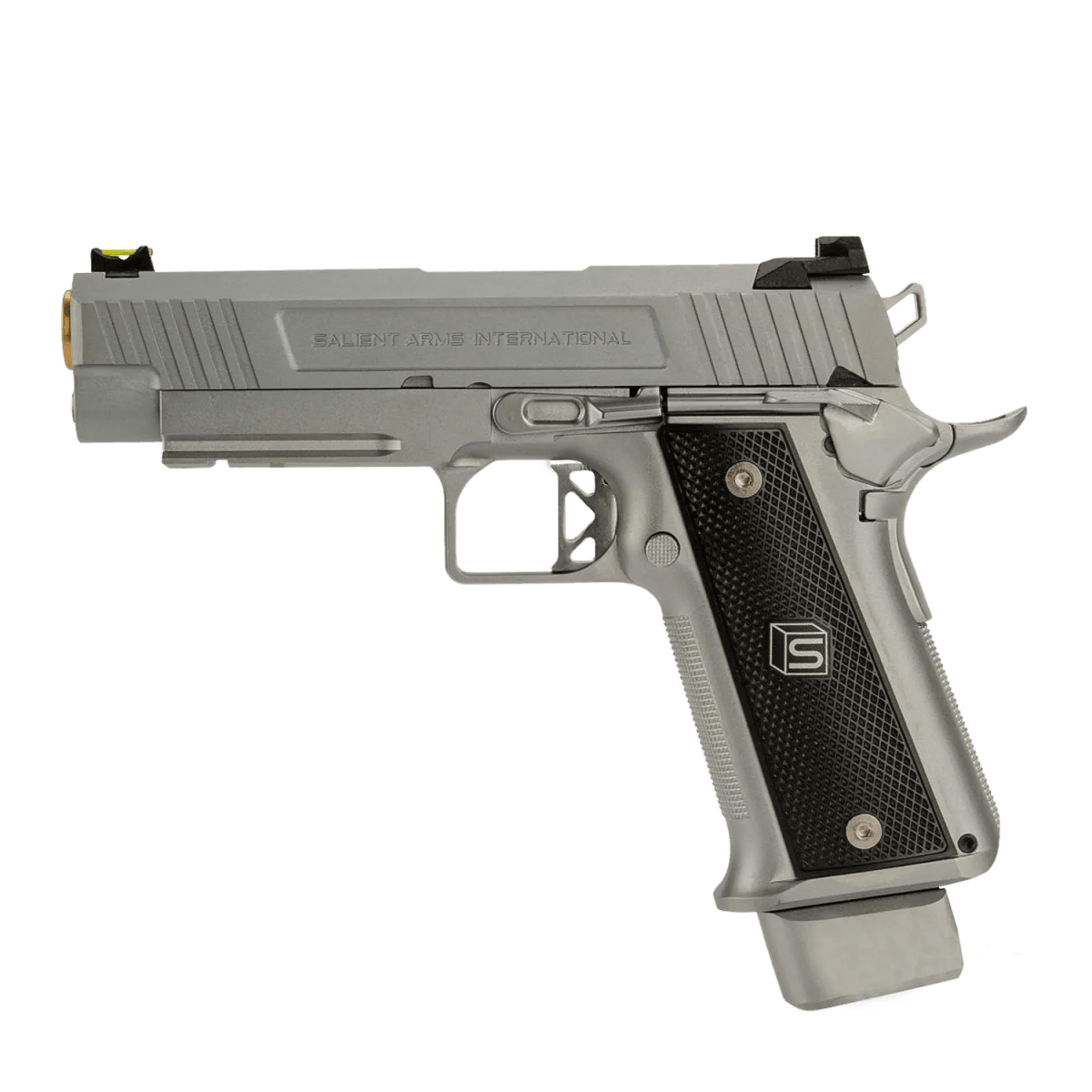 Salient Arms DS 4.3" 2011 Gas Blow Back Gel Blaster Pistol - Silver - Azraels Armoury