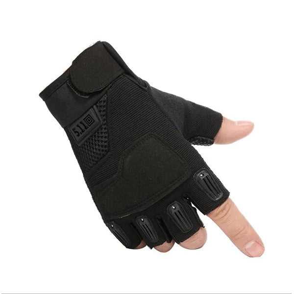 511 Half-Finger Gloves - Black - Azraels Armoury
