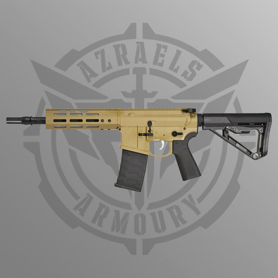 Armoury Upgraded Noveske Gen4 7" SBR Desert Tan Gel Blaster - Azraels Armoury