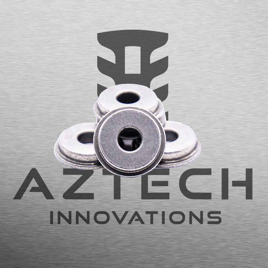 Aztech 8mm Low Profile Bushes 440 Stainless V2 Gearbox for Gelball and Airsoft - Azraels Armoury