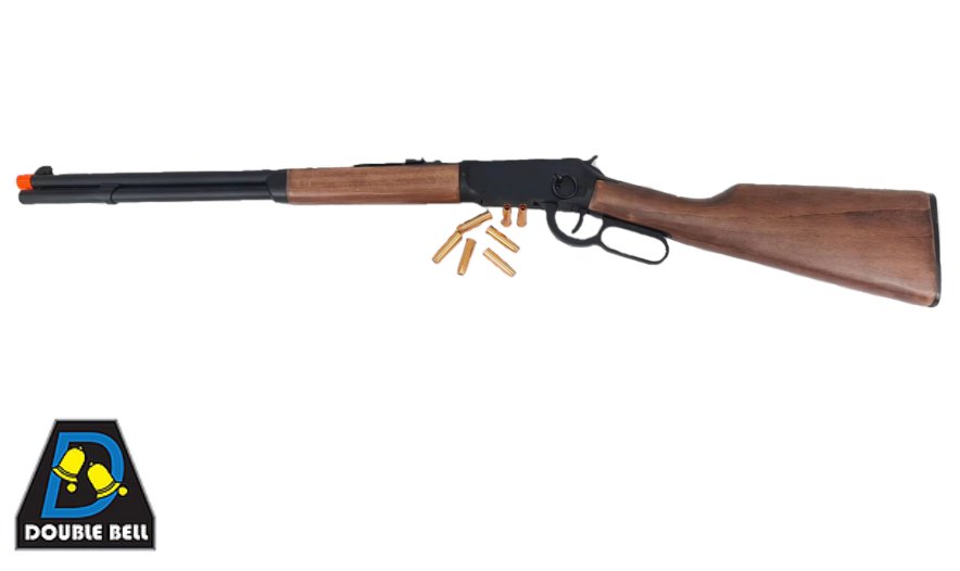 Double Bell Winchester M1894 Metal/Wood CO2 Gel blaster Rifle - Azraels Armoury