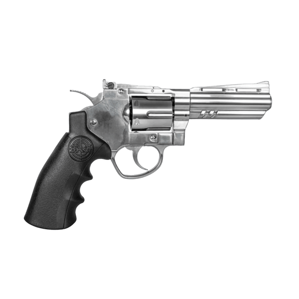 SRC Titan 4’ Revolver Gelsoft Blaster - Chrome - Azraels Armoury
