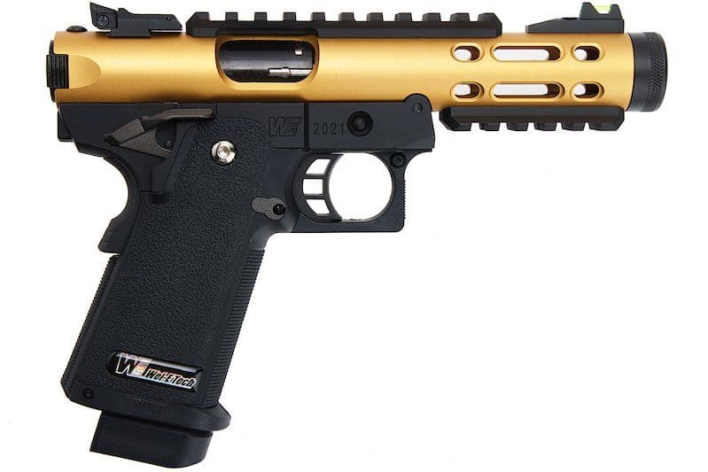 WE Galaxy Hi-Capa 5.1 Type A GBB Pistol - Gold Slide R Frame - Azraels Armoury