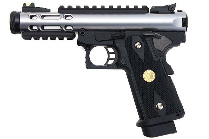 WE Galaxy Hi - Capa 5.1 Type A GBB Pistol - Silver Slide K Frame - Azraels Armoury