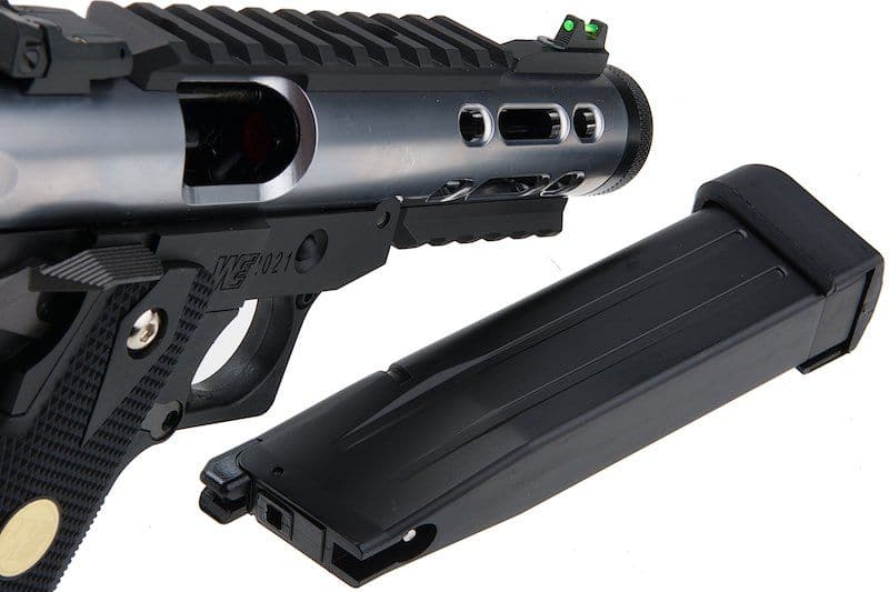 WE Galaxy Hi - Capa 5.1 Type A GBB Pistol - Silver Slide K Frame - Azraels Armoury